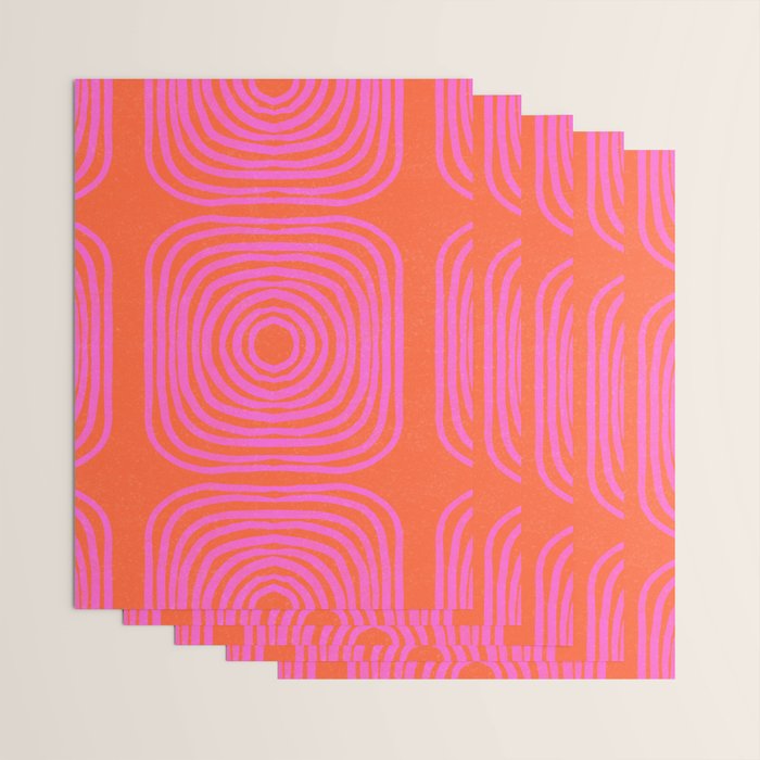 LISBOA, neon pink Wrapping Paper Gallery Image 3