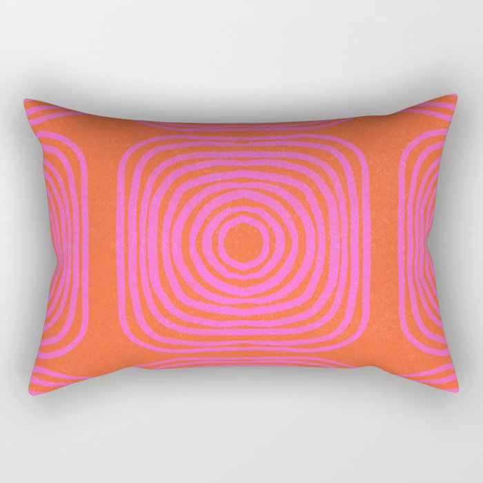 LISBOA, neon pink Rectangular Pillow Gallery Image 1