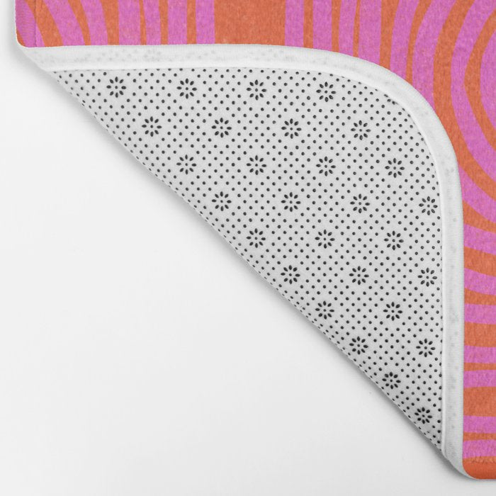 LISBOA, neon pink Bath Mat Gallery Image 2