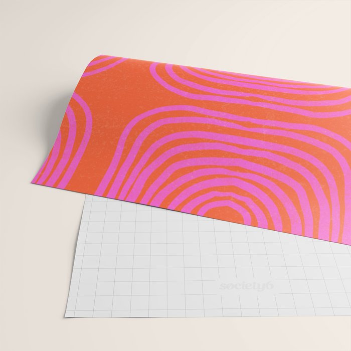 LISBOA, neon pink Wrapping Paper Gallery Image 2