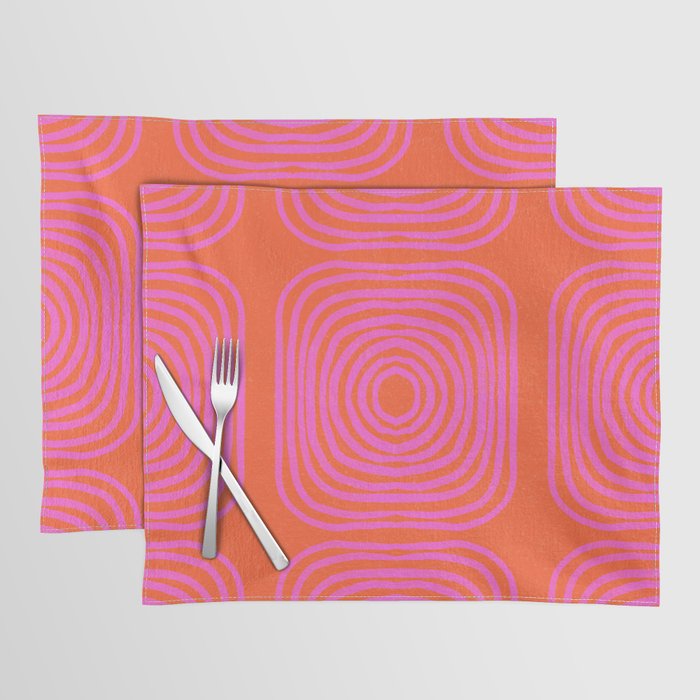 LISBOA, neon pink Placemat Gallery Image 1