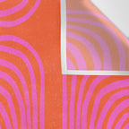 LISBOA, neon pink Wall Tapestry Gallery Image 3