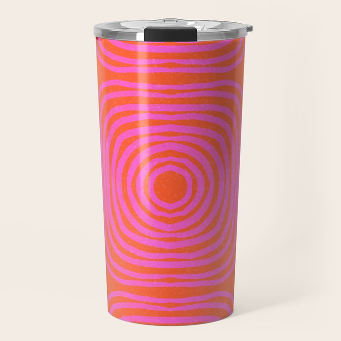 LISBOA, neon pink Travel Mug Gallery Image 1