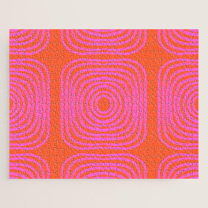 LISBOA, neon pink Jigsaw Puzzle Gallery Image 1