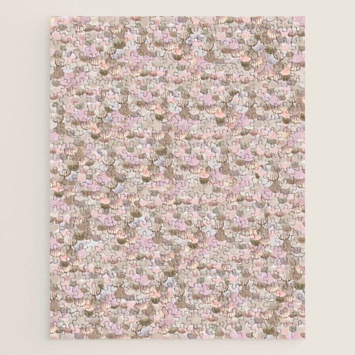 MERMAID SHELLS - CORAL ROSEGOLD Jigsaw Puzzle Gallery Image 1