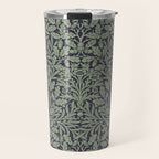 William Morris Acorn Pure Ink Green Travel Mug Gallery Image 1