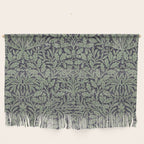 William Morris Acorn Pure Ink Green Wall Hanging Gallery Image 1