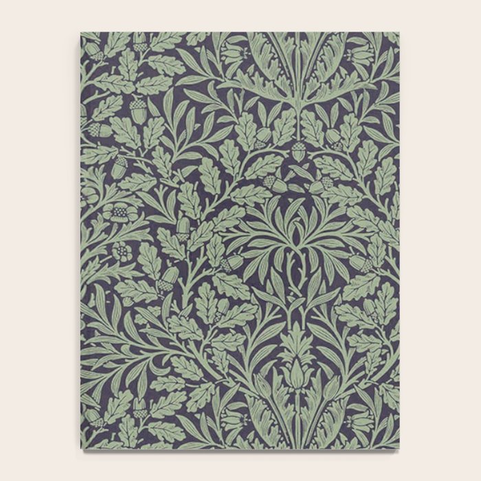 William Morris Acorn Pure Ink Green Notebook Gallery Image 4