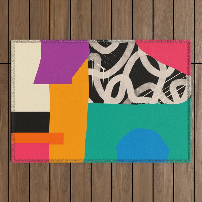 Mid Century Collage | PATTERN 07: The Retro Edition Outdoor Rug Gallery Image 1