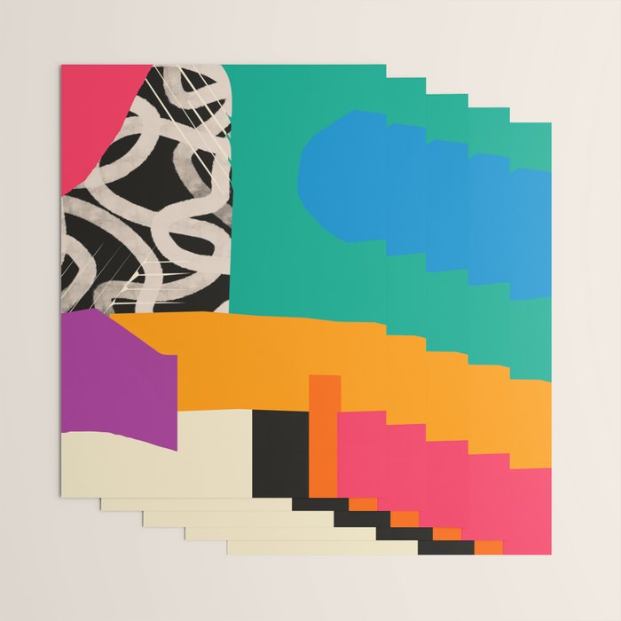 Mid Century Collage | PATTERN 07: The Retro Edition Wrapping Paper Gallery Image 3