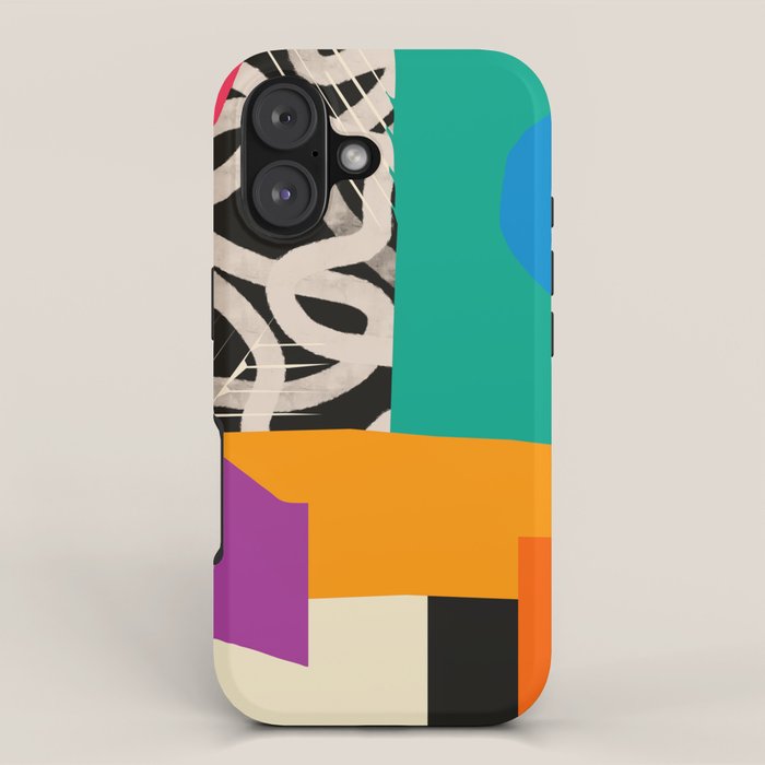Mid Century Collage | PATTERN 07: The Retro Edition iPhone Case Gallery Image 1