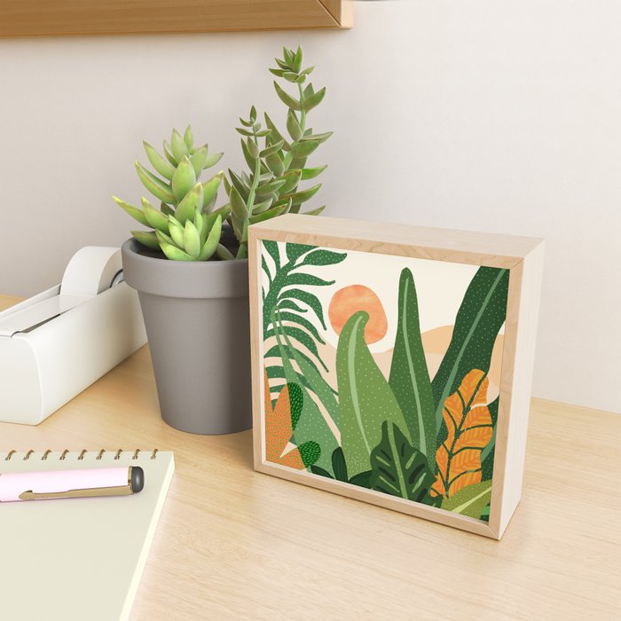 Desert Garden Sunset Landscape Mini Art Print Gallery Image 2