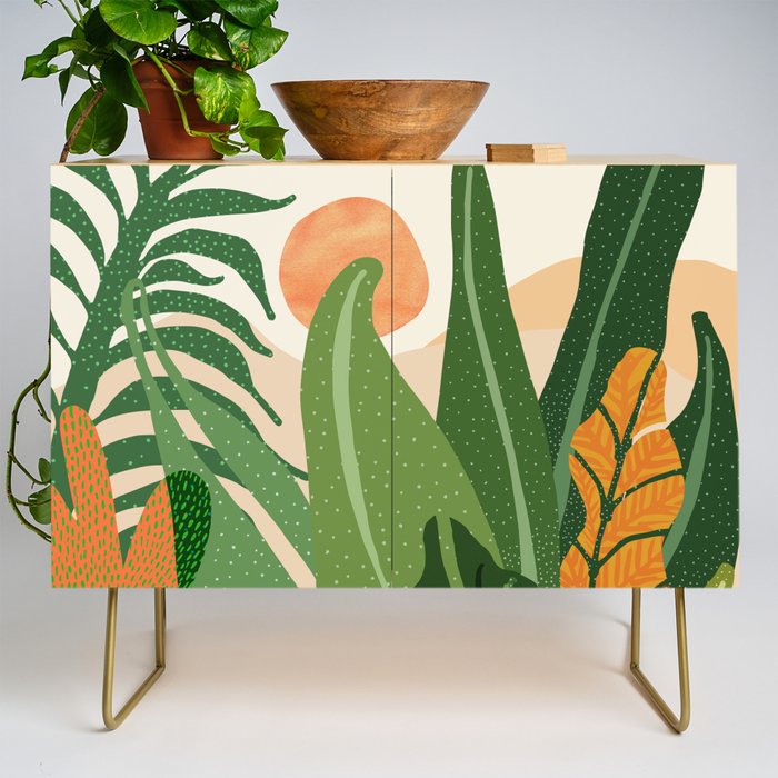 Desert Garden Sunset Landscape Credenza Gallery Image 1