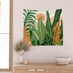 Desert Garden Sunset Landscape Wall Tapestry Gallery Image 2