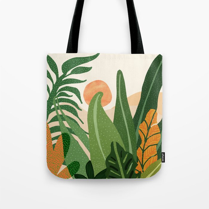 Desert Garden Sunset Landscape Tote Bag Gallery Image 1