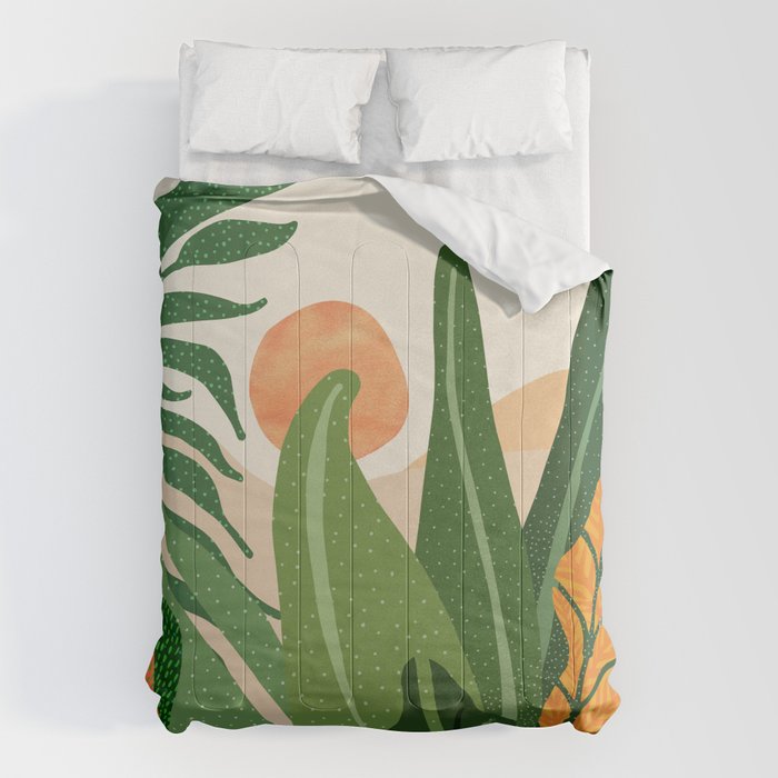 Desert Garden Sunset Landscape Comforter Gallery Image 6