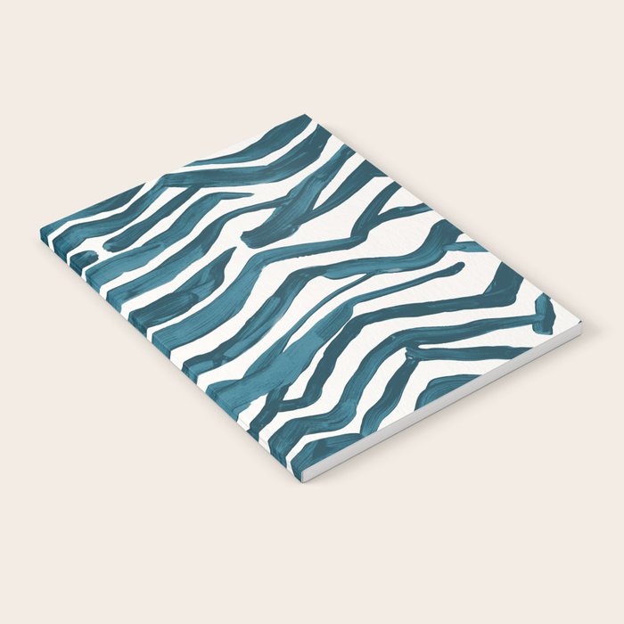 Zebra Print - Teal Palette Notebook Gallery Image 2