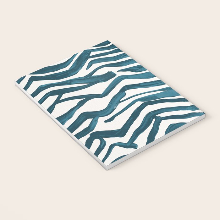 Zebra Print - Teal Palette Notebook Gallery Image 3