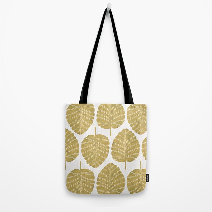Elephant Ear Alocasia - Gold Palette Tote Bag Gallery Image 2