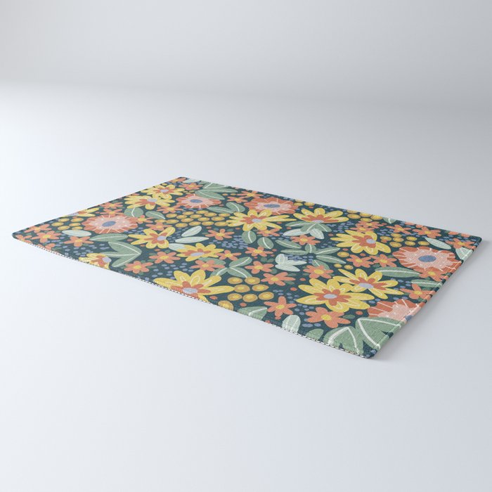 Alicia Blue Pattern Rug Gallery Image 3