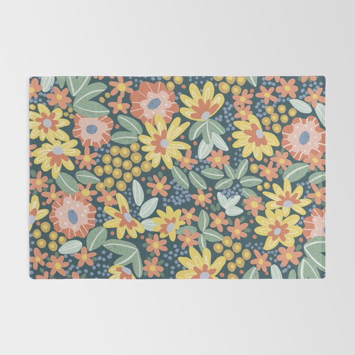Alicia Blue Pattern Rug Gallery Image 2