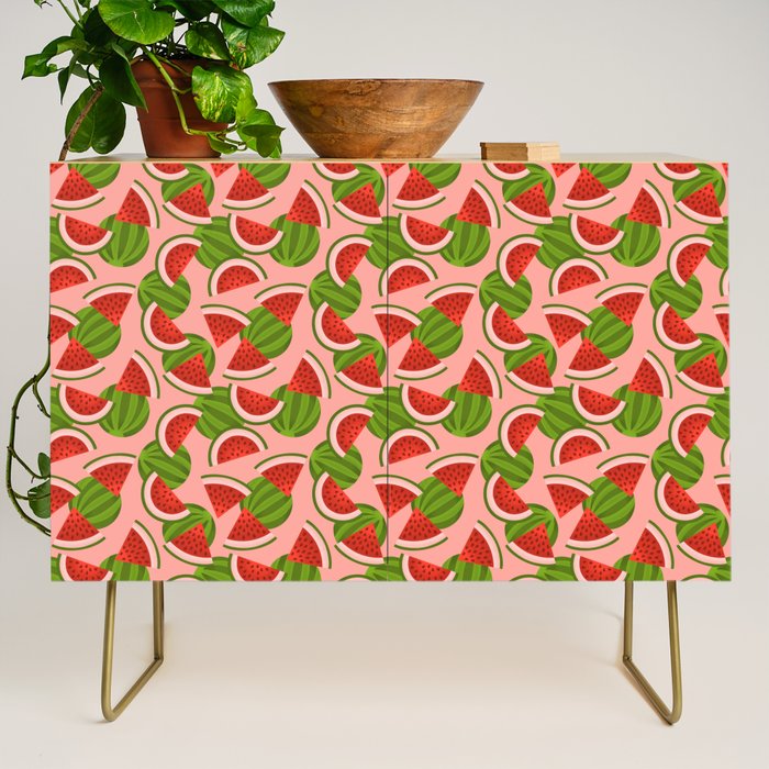 Watermelon Pattern on Pink Credenza Gallery Image 1