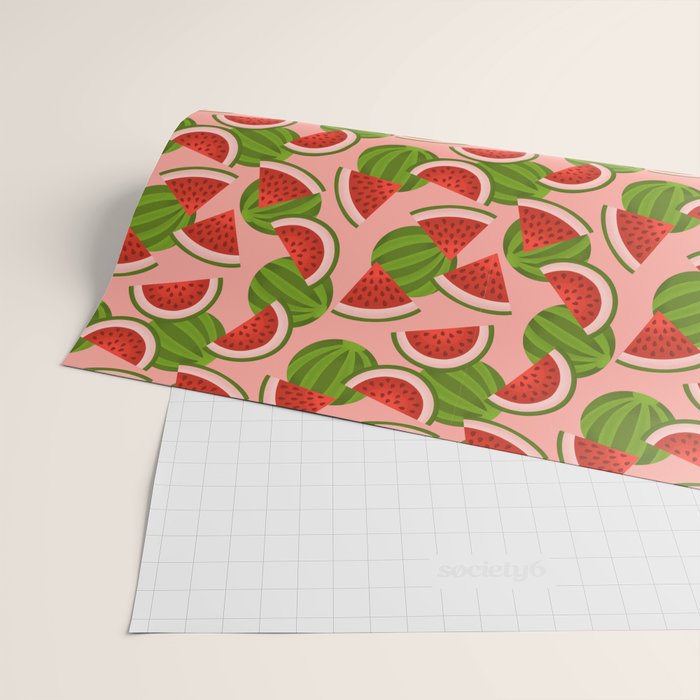 Watermelon Pattern on Pink Wrapping Paper Gallery Image 2