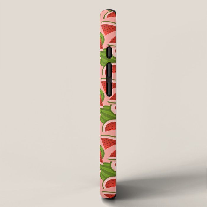 Watermelon Pattern on Pink iPhone Case Gallery Image 2