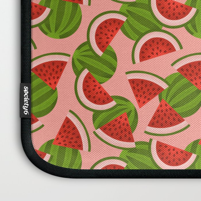 Watermelon Pattern on Pink Laptop Sleeve Gallery Image 3