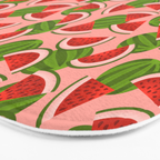 Watermelon Pattern on Pink Bath Mat Gallery Image 3