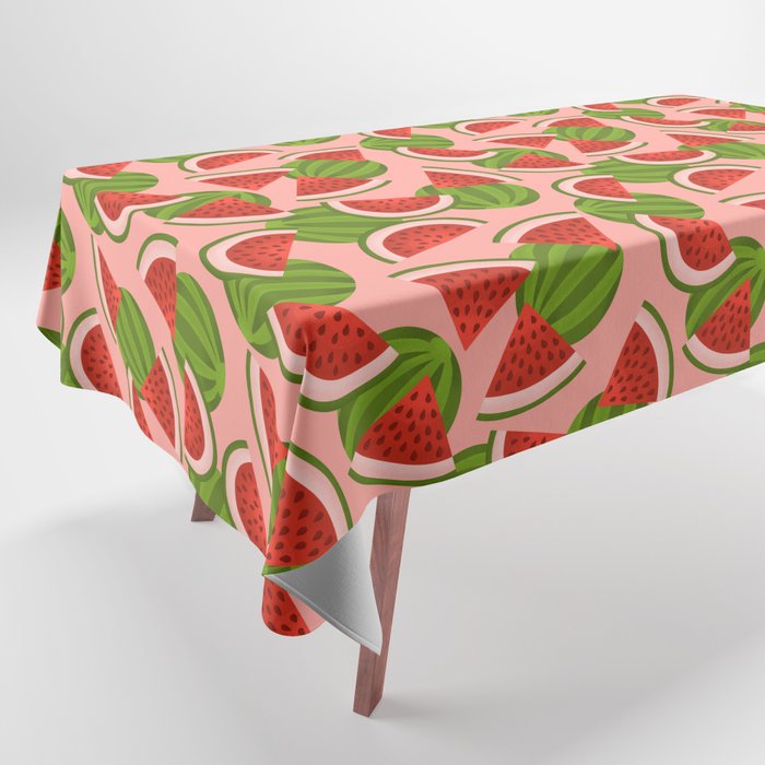 Watermelon Pattern on Pink Tablecloth Gallery Image 1