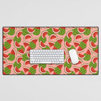 Watermelon Pattern on Pink Desk Mat Gallery Image 1