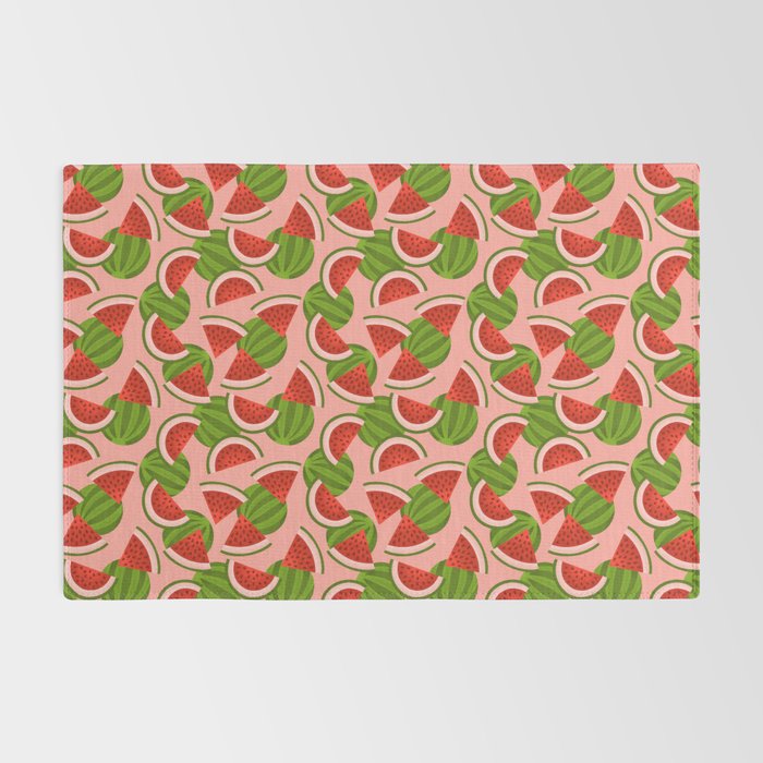 Watermelon Pattern on Pink Rug Gallery Image 2