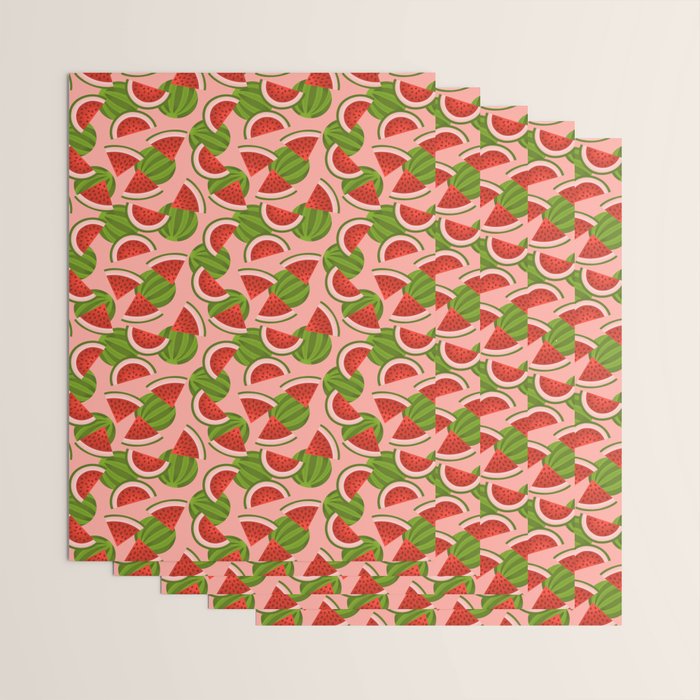 Watermelon Pattern on Pink Wrapping Paper Gallery Image 3