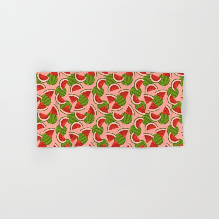 Watermelon Pattern on Pink Bath Towel Gallery Image 1