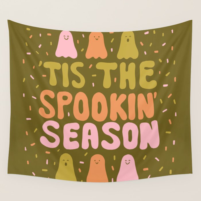 'Tis the Spookin Season in Green Wall Tapestry Gallery Image 4