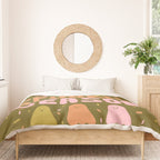 'Tis the Spookin Season in Green Duvet Cover Gallery Image 3