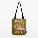 'Tis the Spookin Season in Green Tote Bag Gallery Image 2