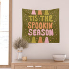 'Tis the Spookin Season in Green Wall Tapestry Gallery Image 2