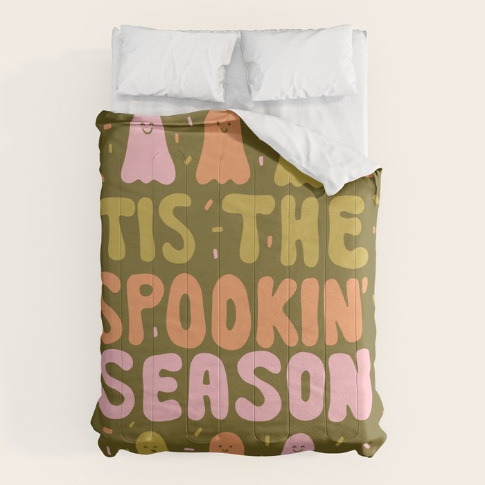 'Tis the Spookin Season in Green Comforter Gallery Image 1