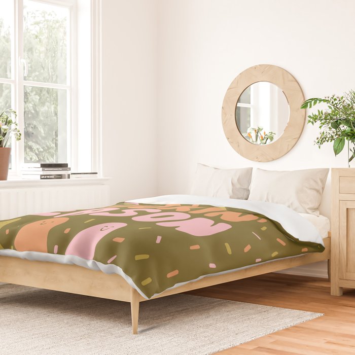 'Tis the Spookin Season in Green Duvet Cover Gallery Image 2