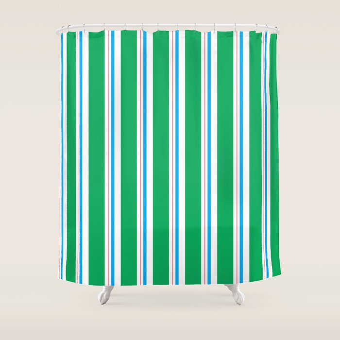 Minimal stripe Shower Curtain Gallery Image 1