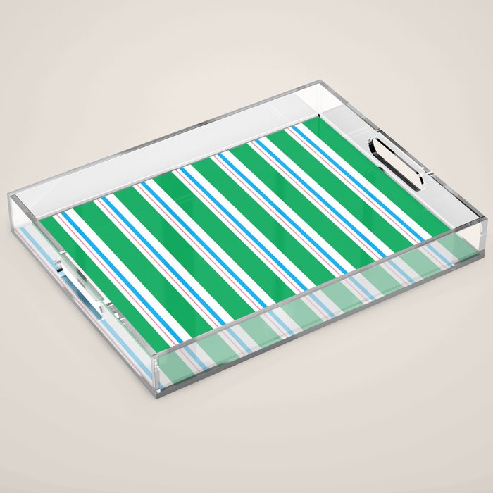 Minimal stripe Acrylic Tray Gallery Image 1