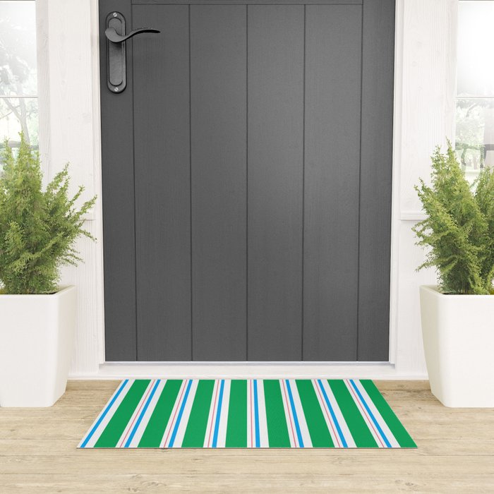 Minimal stripe Welcome Mat Gallery Image 3