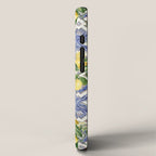 Mediterranean blue ceramic tiles, citrus fruit, lemons and oranges iPhone Case Gallery Image 2