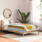 Mid-Century Modern Art Musical Strings Comforter Gallery Image 2
