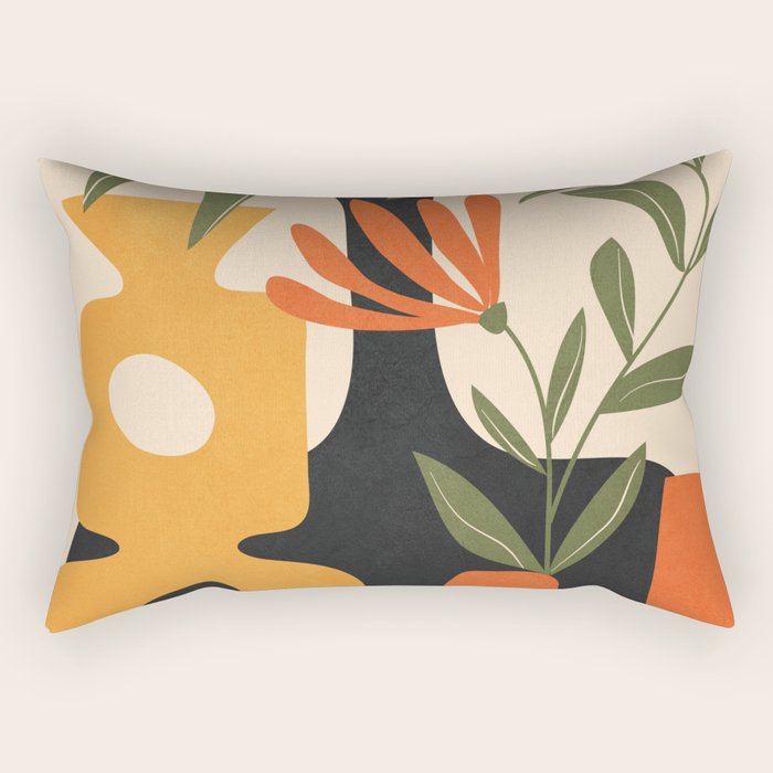 Shapes in Bloom 3 Rectangular Pillow Gallery Image 1