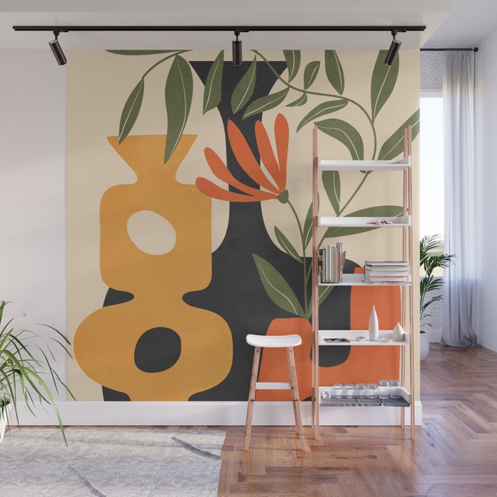 Shapes in Bloom 3 Wall Mural Gallery Image 1