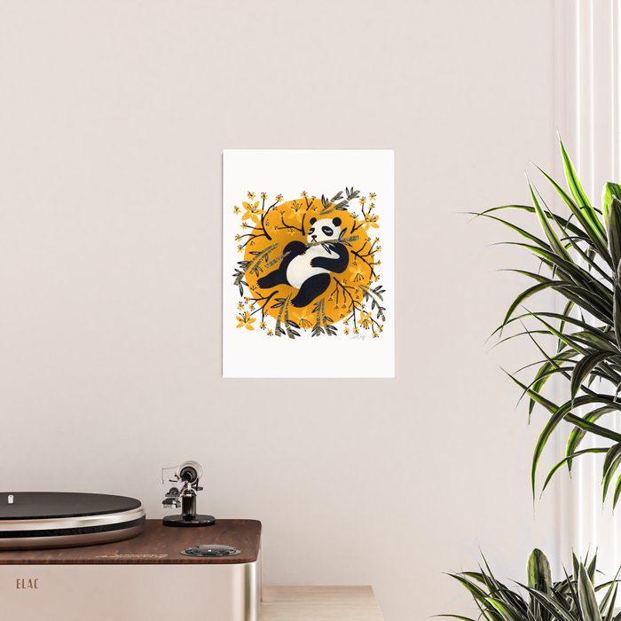 Panda Vibes - Marigold Palette Poster Gallery Image 2