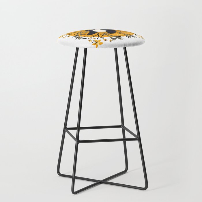 Panda Vibes - Marigold Palette Stool Gallery Image 1